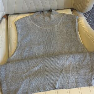 Tahari Gray Knit Tank Top
